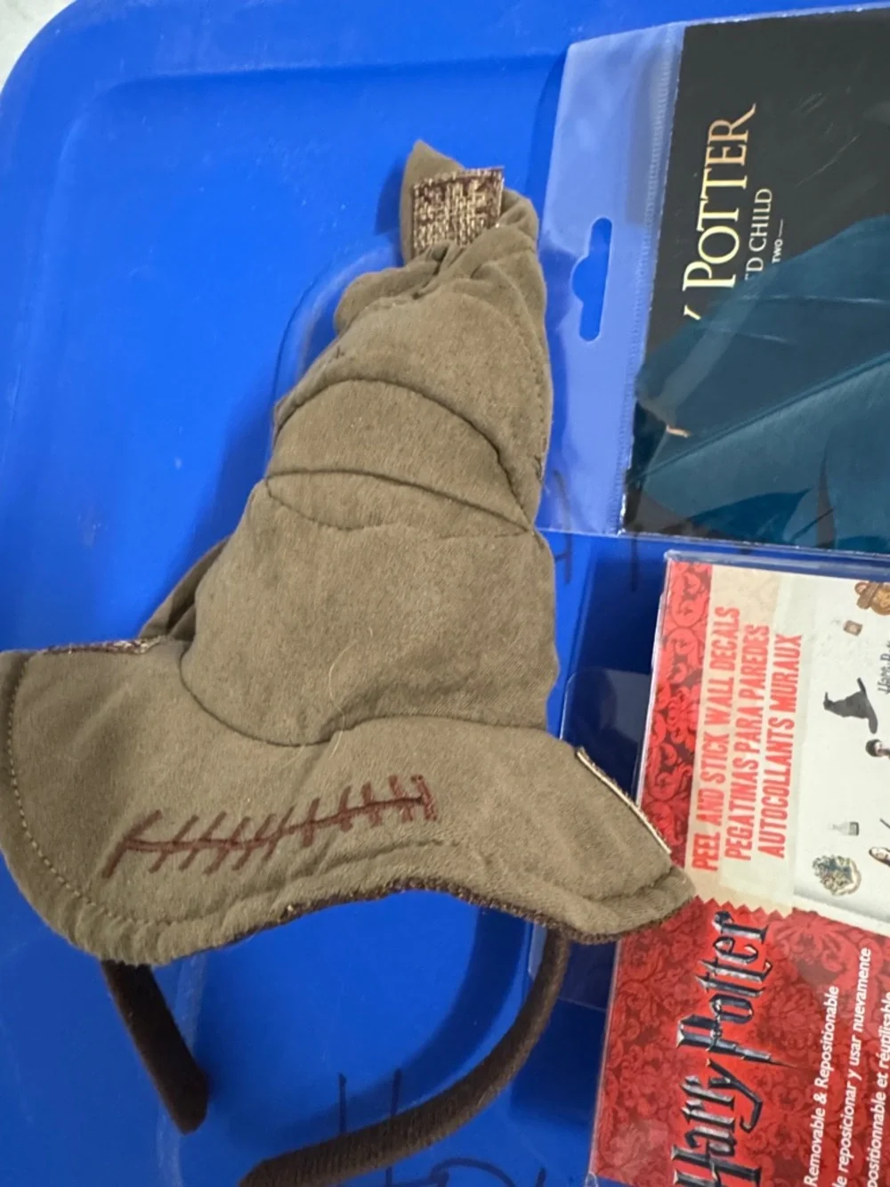Harry Potter Collector’s Bundle - Sorting Hat, Cursed Child Pin & Patch, Decals